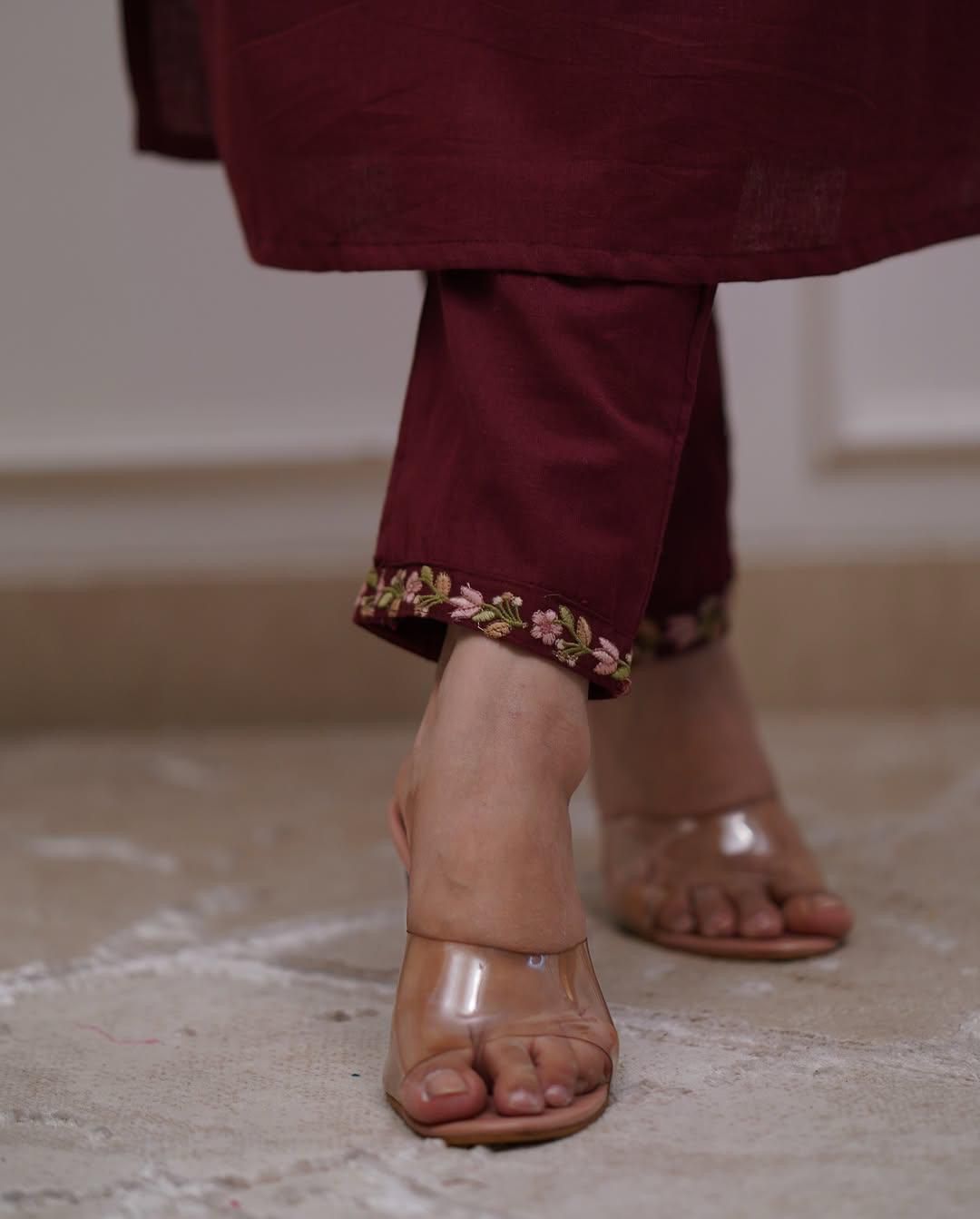 Zehra – Embroidered Kurta Set with Crushed Dupatta