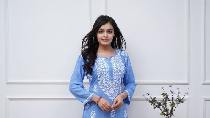 Mehar Elegant Chikankari rayon Kurta Set for Women – Traditional Ethnic Wear